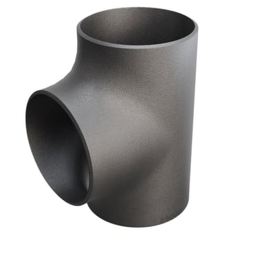 Tee P235GH med dimensionerne 159,0 x 4,5 mm, fremstillet i stål og standardiseret efter DIN 2615/EN 10253-2.