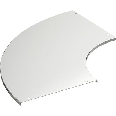 Schneider Electric låg til 90° bøjning, 500 mm bred, varmgalvaniseret med monteringshuller i hjørnerne.