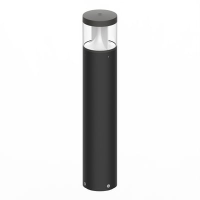 Ledvance Urban Bollard Cone bedlampe i grå, set skråt forfra med rund top og gennemsigtig lysdel.