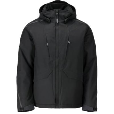 Mascot vinterjakke i sort, størrelse XS, med aftagelig hætte og flere lynlåslommer.