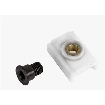 Dormakaba skrue 4 mm med glidestykke og separate reservedele til TS92/93, lav model i kunststof.