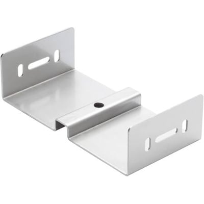 Schneider Electric U-ophæng i rustfrit stål AISI304 med dimensioner 100mm bred, 48mm høj og 80mm lang, med monteringshuller.