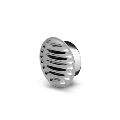 Fresh murrist i rustfrit stål Ø100 mm med studs og et ribbet mønster, præsenteret på en ren hvid baggrund.