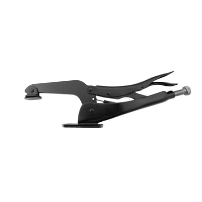 Diesella svejsetang D13 i sort metal med en længde på 280 mm, viser runde tryksko og anslag til T-not.