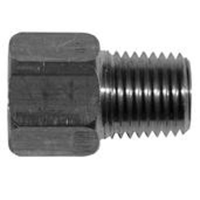 SO40041 messing reduktion med 1/4" NPT indvendigt og udvendigt gevind i CW617N messing.