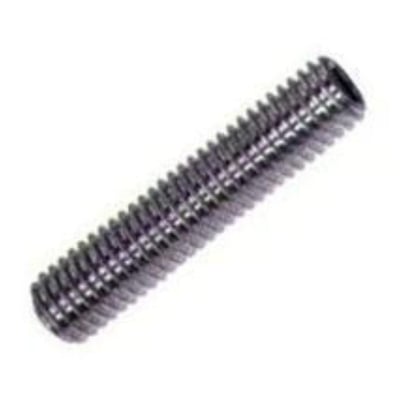 Syrefast A4 pinol skrue M 5x6 mm, ISO 4029/DIN 916, med fuldt gevind og indvendig unbrakonøgle.