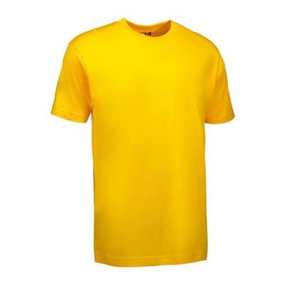 ID Identity Game T-shirt i strækbar bomuld, gul, størrelse XL, med rund hals og korte ærmer, fremstillet til holdbarhed.