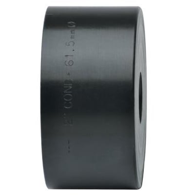 Sort matrice til hulstanser med indgraveret tekst "2" COND - 61.5mm" på den ene side, vist frontalt.