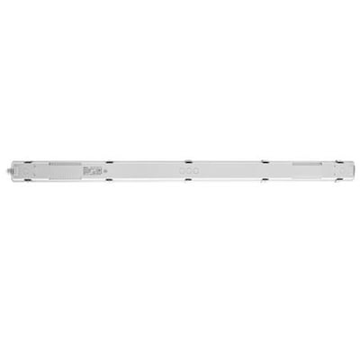 Opple LEDWP-CLA-E L1200 18/36W-840/857-EM3 LED-armatur med aflangt, lyst armaturhus set ovenfra.