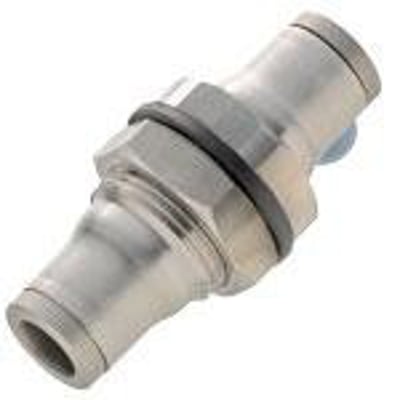 Legris skotgennemføring fra Parker Hannifin i rustfrit stål 316L med 8 mm diameter og ROHS standard.