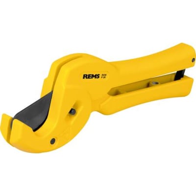 REMS ROS P 26 rørsaks i gul magnesium med sort klinge til hurtig klipning af rør op til Ø26mm.