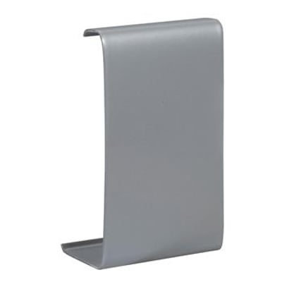Schneider Electric udjævningssæt TTI-US123 i eloxeret aluminium, viser formen på en metalprofil til skjuling af kanalsamlinger.