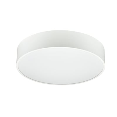 Philips Lighting TrueCircle SM250C, et rundt 500mm hvidt armatur med indbygget LED, perfekt til moderne kontorer.