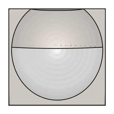 Stiliseret illustration af Niko bevægelsessensor, viser 180° synsfelt med markeringer for rækkevidde og lysfølsomhed.