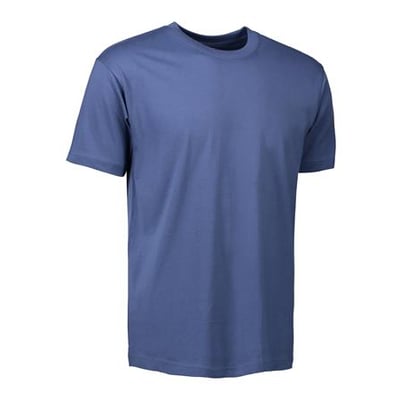 T-TIME® T-shirt i indigo farve med rund hals og korte ærmer, fremstillet af 100% bomuld.