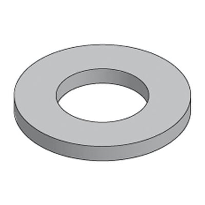 Schneider Electric M10 skive i el-forzinket metal, vist i 3D med en tydelig centrering af hullet.
