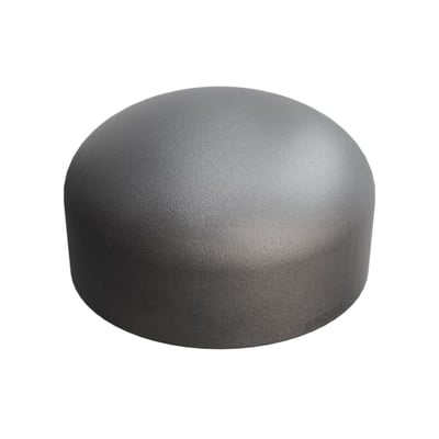 Indura svejse endebund i P265GH stål, 88,9 mm diameter og 3,2 mm godstykkelse, præsenteret på en ren, hvid baggrund.