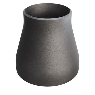 Koncentrisk reduktion i P235GH stål med dimensioner 133,0/4x88,9/3,2, fremstillet efter DIN 2616/EN 10253-2 standarder.