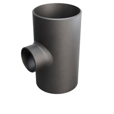 Tee P235GH-TC1 i grå metal med dimensioner 139,7/4X76,1/76,1 mm, produceret efter EN10253-2 standard.