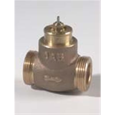 Danfoss VMA sædeventil i rødgods med 3/4" tilslutning, vist fra siden på en lys baggrund.