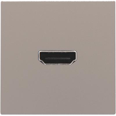 Niko HDMI udtag med terminaler i elegant bronze finish til ledningsmontering, viser tydeligt HDMI-porten.
