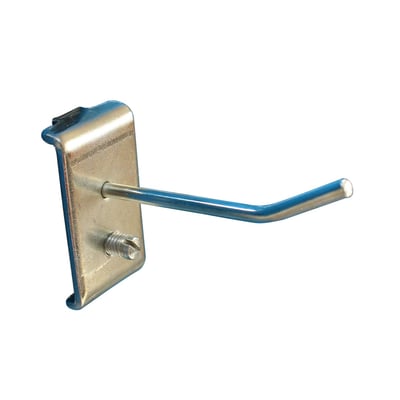 Maskinfabrikken Universal nøglekrog 75mm med Ø3mm krog i blå og metalfarve, vist på hvid baggrund.