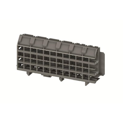 ABB Smissline ZLS926 terminal blok i grå plast med mange firkantede rum til ledningsføring.