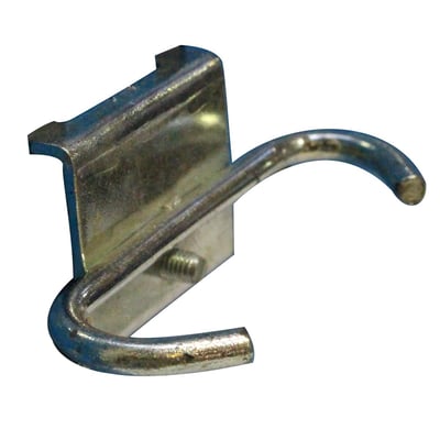 Maskinfabrikken Universal ophæng til tænger, 70mm bred og 17mm dyb, fremstillet af metal med dobbel bagplade til hulplader.