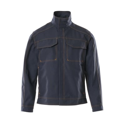 Helkropsbillede af Mascot Visp jakke i mørk marine størrelse XL, vist forfra mod hvid baggrund.