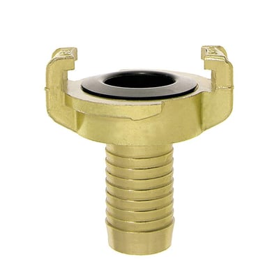 GSK klokobling i messing med 13mm slangestuds og EPDM-pakning, med en kloafstand på 40mm.