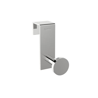 Cosmic håndklædekrog i krom med et moderne design, måler 70x25x70 mm, vist på hvid baggrund.