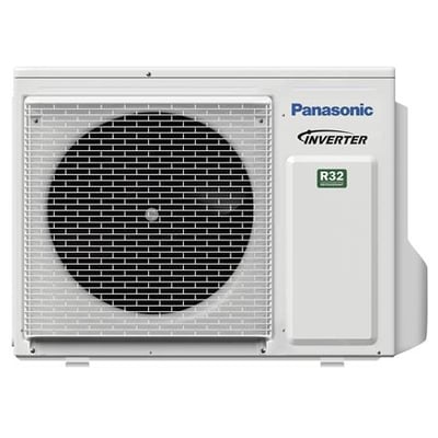 Panasonic PACi Elite U-50PZH3E5 udedel, 5,0 kW varmepumpe med R32 kølemiddel og Inverter teknologi på hvid baggrund.