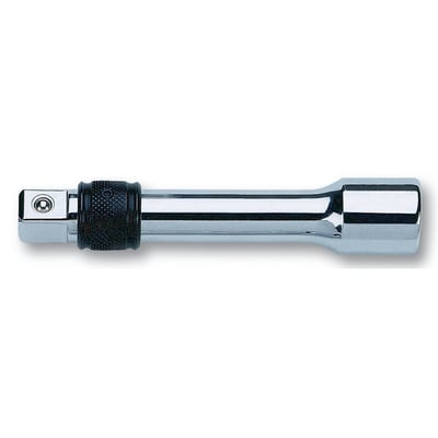 Bahco 1/2" forlænger 8160-B med 125 mm længde, visende den forkromede finish og låsemekanisme på hvid baggrund.
