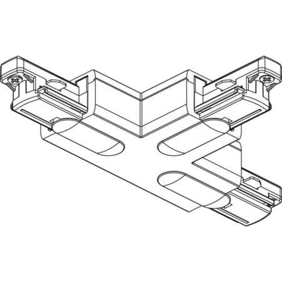 Teknisk illustration af Nordic Aluminium Global 1F T-Stykke GB40-2, der viser detaljer om konstruktion og samlinger.