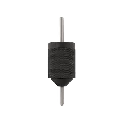 Diesella universal centerkørner til 6,5-27 mm huller med sort greb og spids på hvid baggrund.