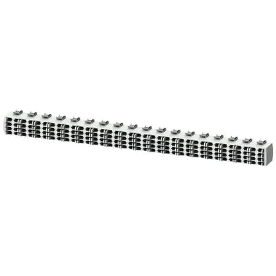 Siemens 5ST2 samleskinne, 4-faset med 36 moduler, viser berøringsbeskyttelse og den kompakte konstruktion.
