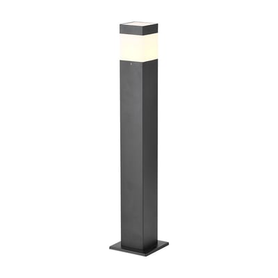 V-TAC pullertlampe til udendørs brug med firkantet form, mørk krop og lysende top.