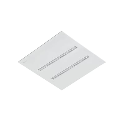 Hvidt Ledvance IndiviLED Zigbee LED-panelarmatur på 600 x 600 mm med to optikfelter, 4900 lm og 3000 K.