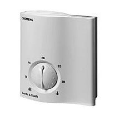 Siemens RCU50.2 rumtermostat til VAV/CAV systemer med AC 24 V og DC 0-10 V signal.