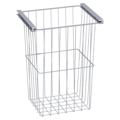 Dansani Mido+ trådkurv i metal, dimensioner 342x305x450mm, vist isoleret med udtræksskinne øverst.