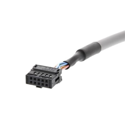 Omron G2RV interfacekabel med flyvende ledninger, 2 meter langt og 10-pin connector.