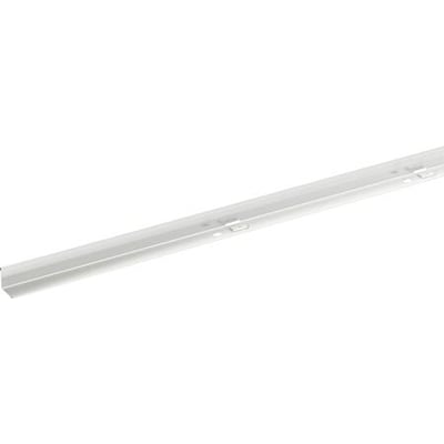 Schneider Electric skilleplade 39/24 i syrefast rustfrit stål, 1,75 meter lang og 24 mm høj, på hvid baggrund.