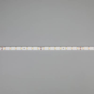 Ansell Lighting E-Cell Eco LED bånd på 10 meter med 4000K og 24V, vist på grå baggrund med LED'erne synlige.