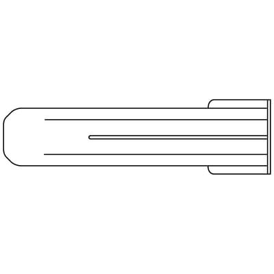 Schneider Electric rød plug TP-6X30, 5,5mm diameter og 40mm dybde, ideel til træskruer.