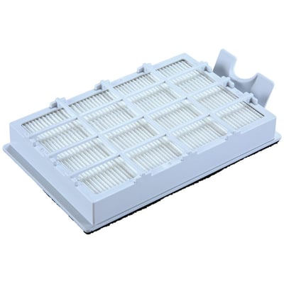 Makita Hepa filter til rygstøvsugerne VC008G og VC009G, fremstillet i hvid plast med foldet filtermateriale.