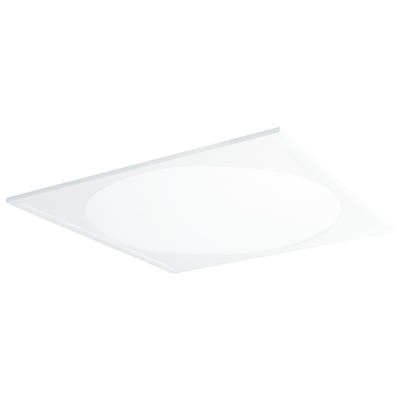 SG Armaturen Sense Pro Round Panel LED-lampe i hvid, 600x600 mm med smal ramme og opal akryl afskærmning.