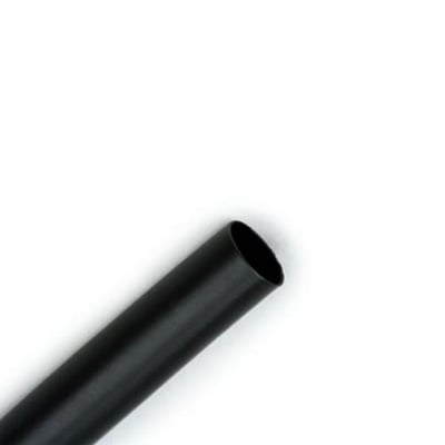 3M™ GTI-A3000 varmekrympeslange i sort plast, 3,0/1,0 mm, 1 meter, vist skråt på hvid baggrund.