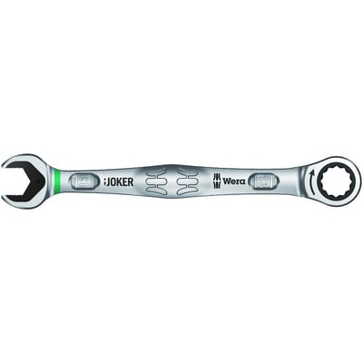 Wera Joker 13mm ringskraldenøgle med fremhævet 13mm mærkat og Joker logo på metallisk overflade.