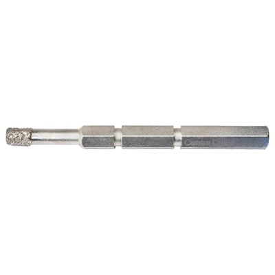 PRO-FIT centerbor til diamanthulsav med 10 mm diameter og sekskantet greb i metal.