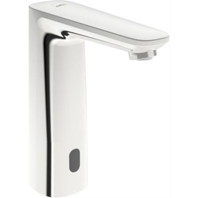 Oras Electra 9301FZ håndvaskarmatur i krom med berøringsfri teknologi og Bluetooth-funktion, vist på hvid baggrund.